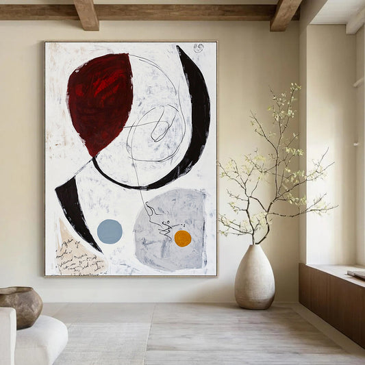 Circular Abstract with Text for Creative Writing Space & Conceptual Art Gallery STSC829