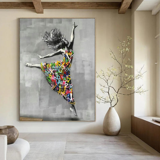 Graffiti - Style Dancer Art for Street Art Café & Dance Studio DLZ2305
