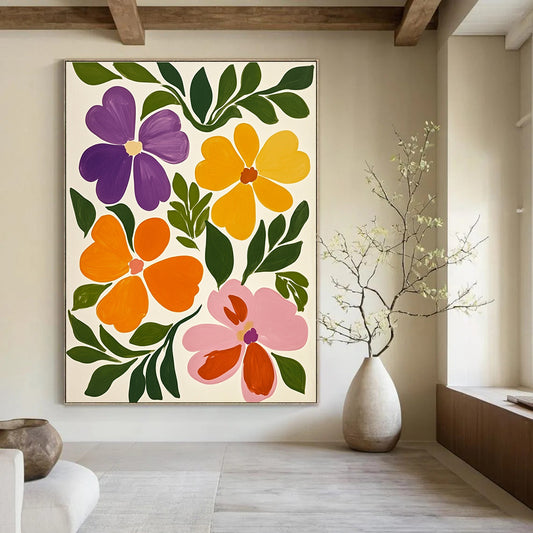 Colorful Flower Collection Art for Florist Shop & Bright Kitchen STSC1317