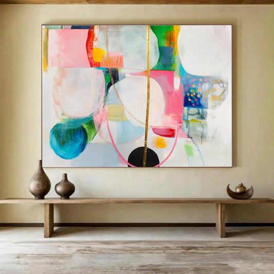 Circular and Colorful Art for Girls’ Bedroom & Creative Lounge SC375