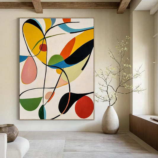 Colorful Abstract Shapes Art for Creative Studio & Playful Kids’ Room STSC1315