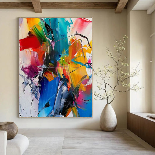 Vivid Abstract Painting 2 for Living Room & Studio DLZ0357