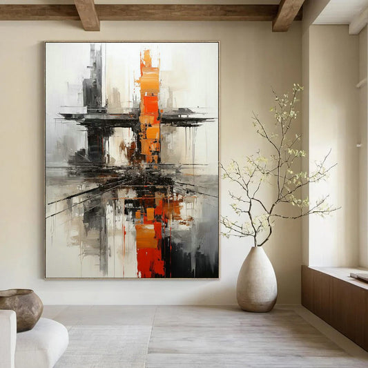 Urban Abstract Art for Modern Loft Office Meeting Spaces DLZ0273