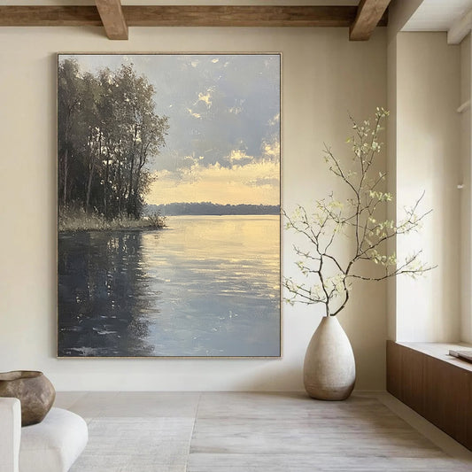 Lake at Dusk for Nature - Inspired Spa & Rustic Home Office STSC885