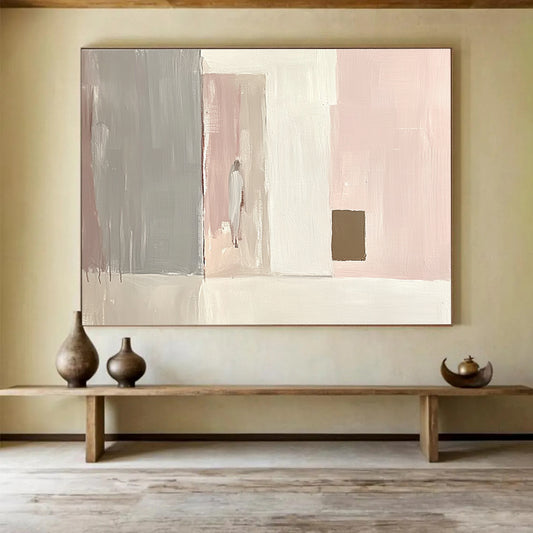 Pastel Geometric Figure Art for Scandinavian - Style Home & Girls' Bedroom SC223