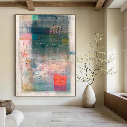 Colorful Abstract Art for Creative Agency Conference Rooms DLZ0156