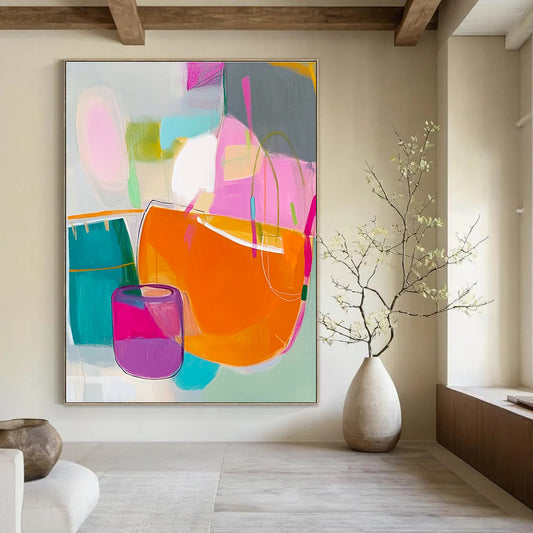 Abstract Still Life with Vessels for Modern Dining Room & Ceramic Gallery STSC788