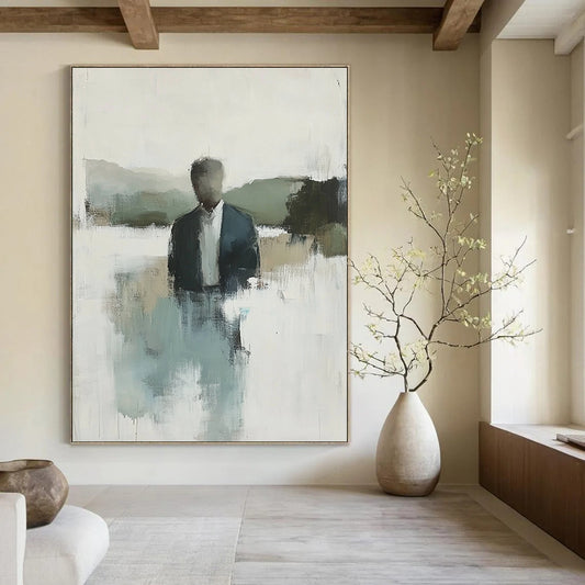 Blurred Figure in Nature for Minimalist Home Office & Nature - Themed Café STSC861