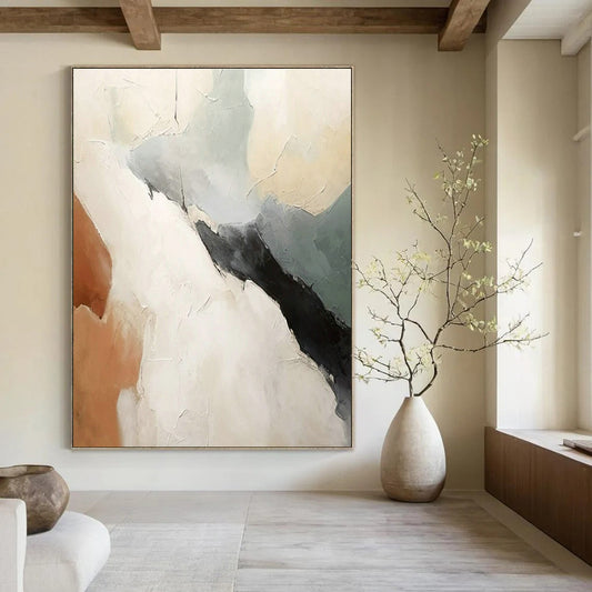 Minimalist Color - Block Abstract Art for Modern Office Reception & Art - Loving Home Library DLZ1801