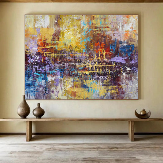Colorful Urban Abstract Art for Creative Coworking Spaces DLZ2538