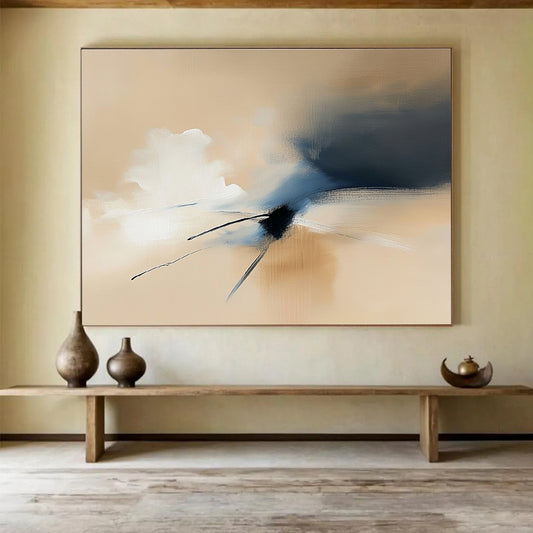 Soft Abstract Clouds Art for Romantic Bedroom & Meditation Space SC178