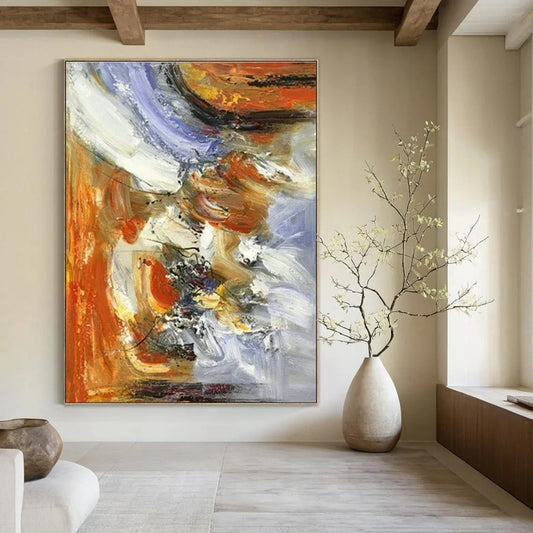 Colorful Abstract Fusion Art for Creative Studio & Modern Café DLZ1460