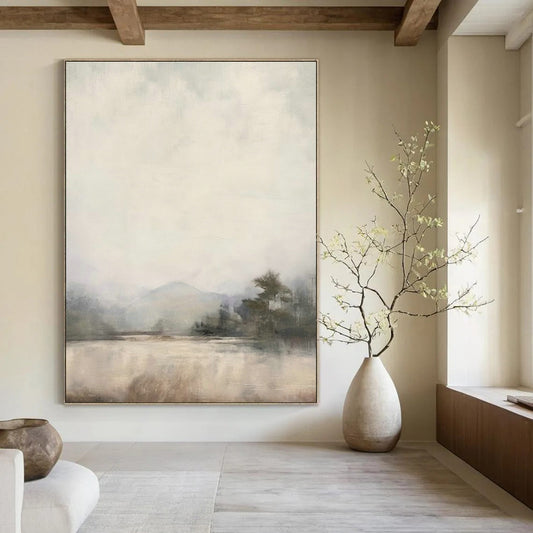 Light Landscape Art for Rustic Cabin & Meditation Garden DLZ0719