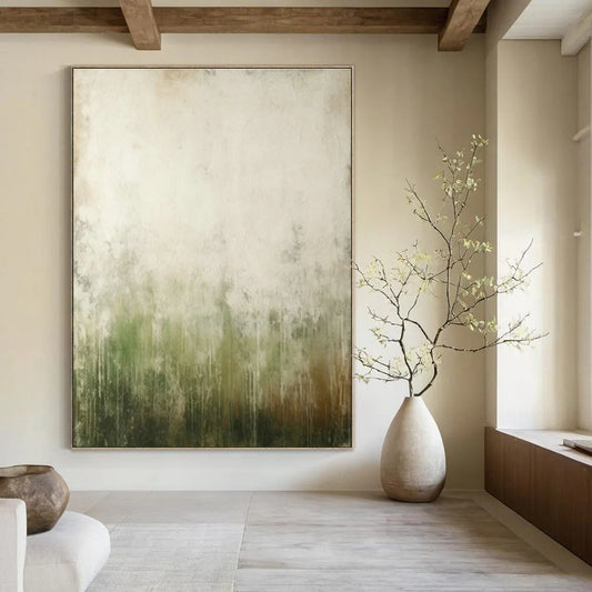 Green - Gradient Abstract Art for Yoga Studio & Forest Retreat Cabin DLZ0847