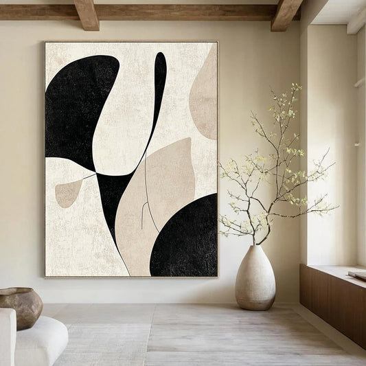 Minimalist Shape Abstract for Scandinavian - Style Home & Art Gallery Corridor STSC471