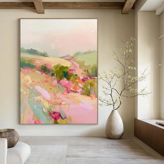 Pastoral Landscape Oil Painting for Countryside B&B & Flower Shop DLZ0652