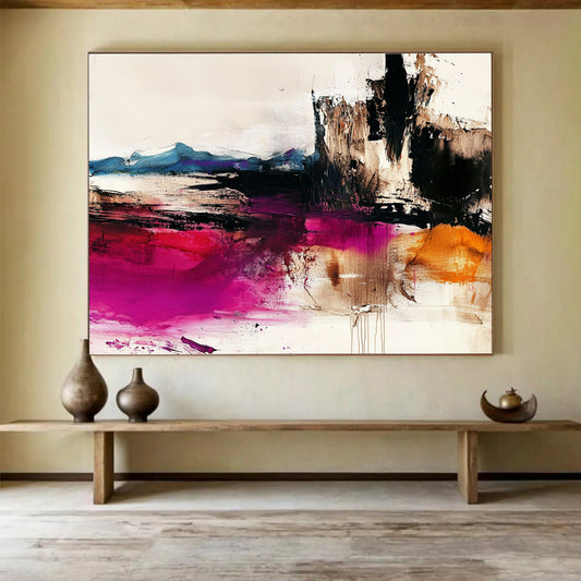 Color - Blended Abstract Landscape Art for Mountain Lodge & Spiritual Retreat SC046