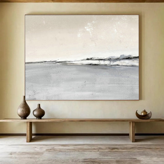 Minimalist Coastal Abstract Art for Contemporary Hotel Spa Waiting Rooms DLZ2629