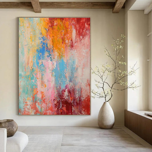 Colorful Abstract Art for Creative Café Communal Dining Walls DLZ0029