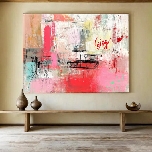 Abstract with 'Ginger' Art for Bohemian - Style Studio & Creative Café SC275