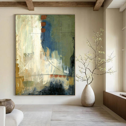 Color - Line Abstract Art for Modern Office Breakroom & Artistic Coffeehouse DLZ0931