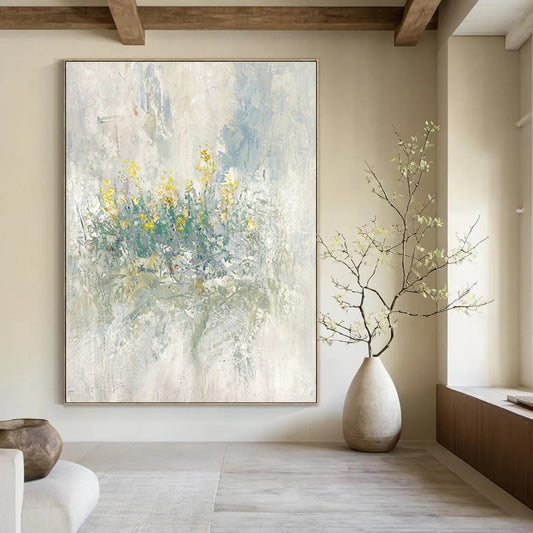 Light - Color Floral Abstract Art for Living Room & Bedroom DLZ0482