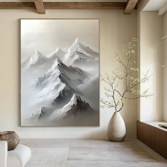 Misty Mountain Peaks for Serene Bedroom & Yoga Studio STSC1254