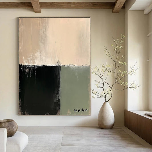 Minimalist Color Block Art for Scandinavian Home & Office Lounge STSC1071