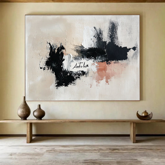 Minimalist Abstract with 'Antcha' Art for Modern Home Office & Artistic Studio SC311