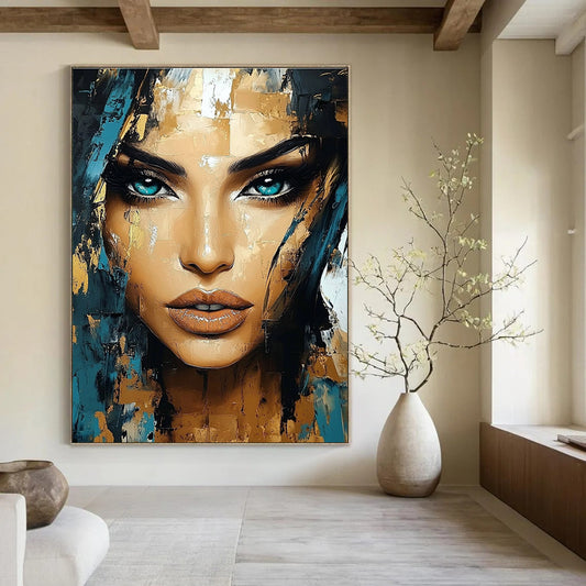 Colorful Abstract Portrait for Creative Studio & Modern Art Gallery STSC456