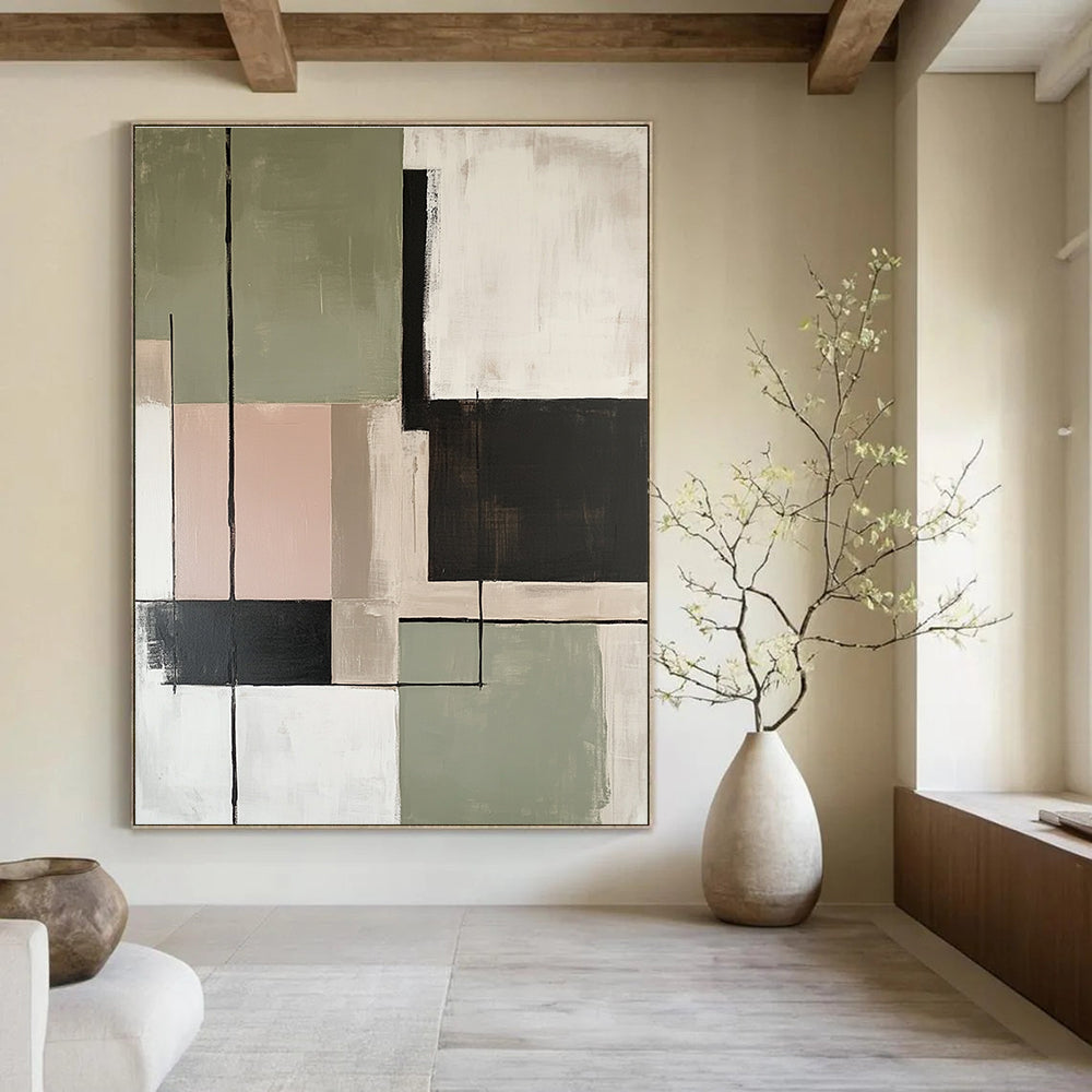 Geometric Abstract for Modern Living Room & Office Lounge STSC810