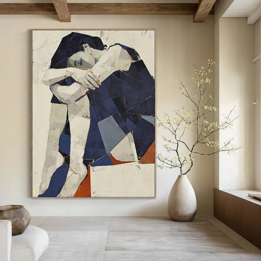 Cubist Figure Art for Studio Apartment & Art - Themed Café DLZ0592