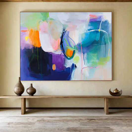 Colorful Abstract Fusion Art for Creative Art Gallery & Trendy Lounge SC312