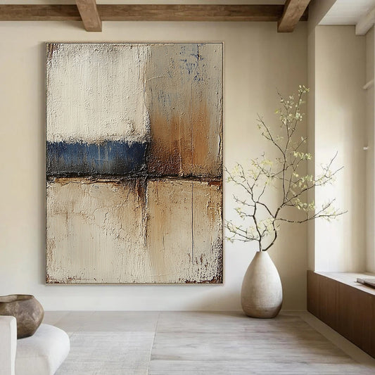 Artistic Textured Square Art for Creative Studio & Loft STSC079