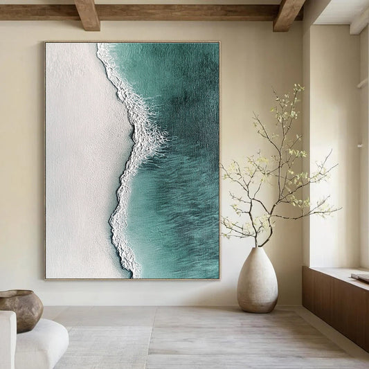 Aerial View of Turquoise Beach for Nautical - Themed Bedroom & Beachfront Café STSC532