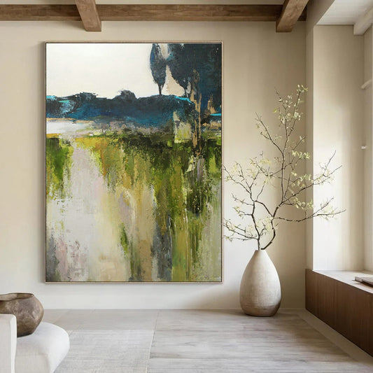 Impressionist Double Landscape Art for Lakeside Retreat & Art - Themed B&B DLZ1029