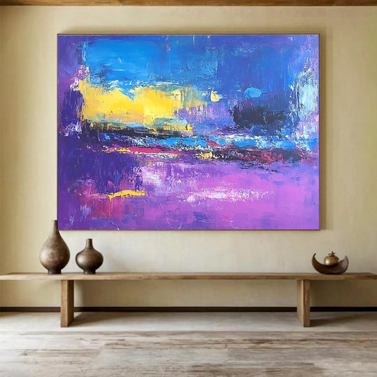 Vivid Color Field Abstract Art for Contemporary Art Fair & Trendy Rooftop Bar SC044
