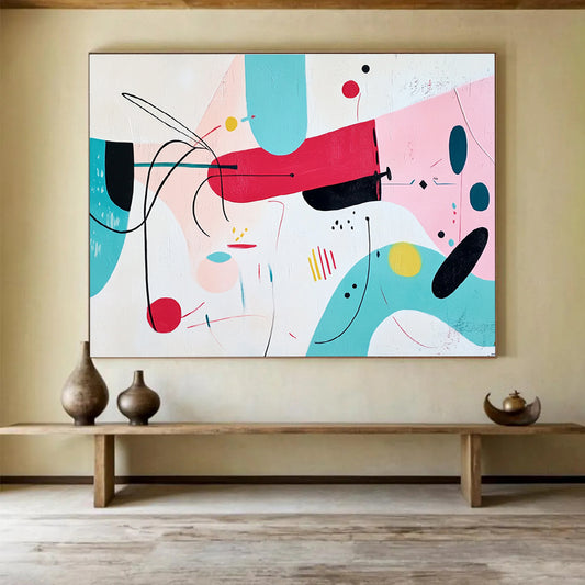 Playful Abstract Shapes Art for Kids’ Playroom & Creative Café SC187