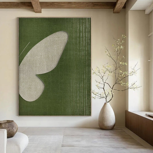 Minimalist Butterfly Art for Japandi Bedroom & Minimalist Retail Display DLZ1377