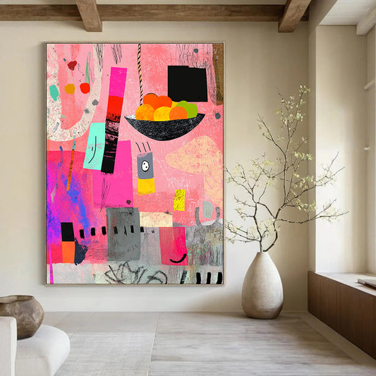 Colorful Abstract Still Life for Bohemian - Style Kitchen & Artistic Dining Room STSC969