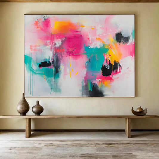 Bright Color Fusion Art for Trendy Bar & Art School SC387