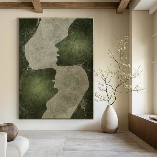 Abstract Faces Art for Contemporary Living Room & Art - Lovers’ Den DLZ1375