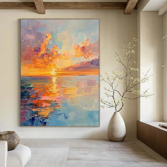 Sea Sunset 1 for Beachfront Hotel Lobby & Coastal Home Office STSC893