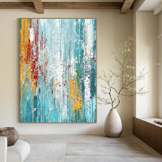 Colorful Drip Abstract Art for Kids’ Playroom & Art Studio STSC719