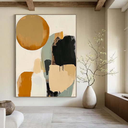 Colorful Block Abstract for Vibrant Art Café & Creative Studio STSC475