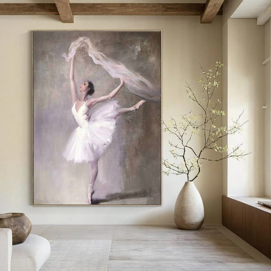 Ballerina Art for Ballet Studio & Elegant Home Living Room DLZ2044