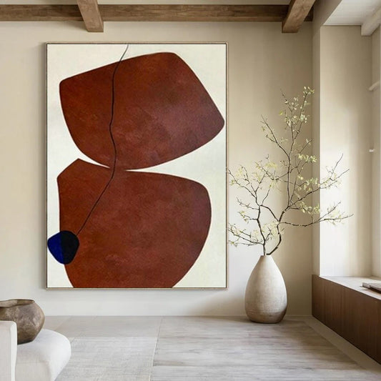 Organic Brown - White Art for Botanical Garden Café & Bedroom DLZ2019