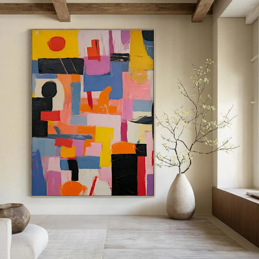 Colorful Geometric Abstract Art for Urban Loft & Fashion Design Studio DLZ1767