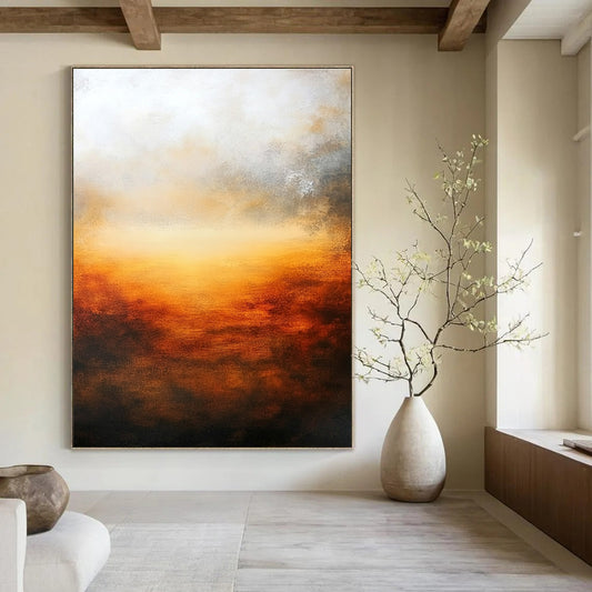 Abstract Sunset for Coastal - Themed Home & Relaxing Spa STSC585