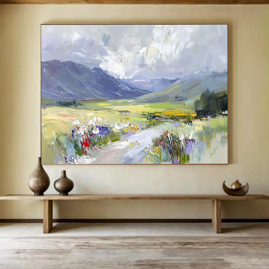 Impressionistic Valley Art for Nature Lover’s Bedroom & Countryside Retreat Lounge SC473